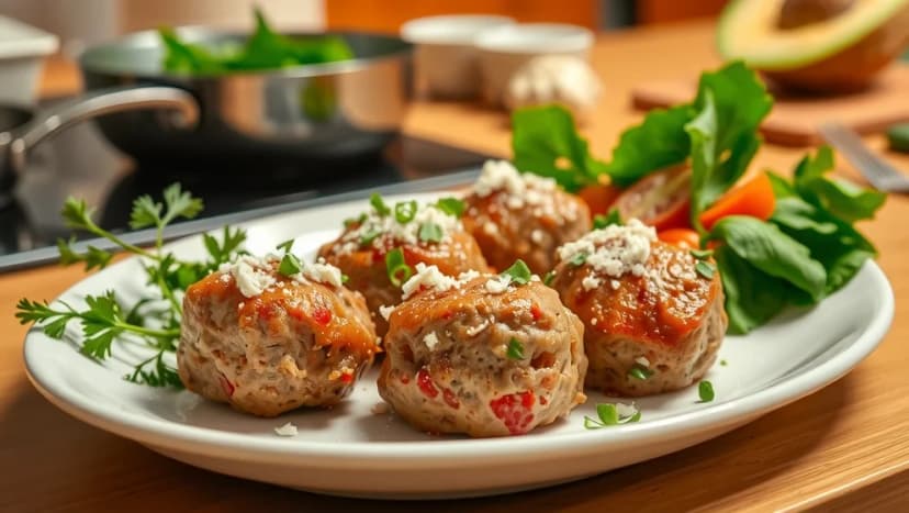 Grekiska biffar med fetaost hemma