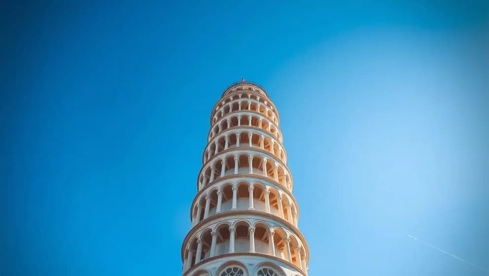 Hur högt är det lutande tornet i Pisa