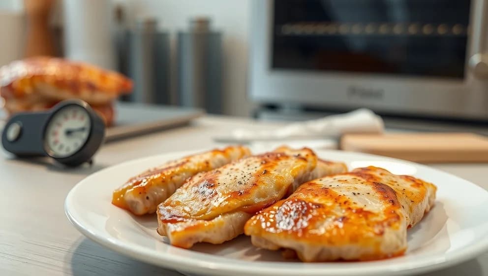 Hur länge ska kycklingfile vara i ugnen