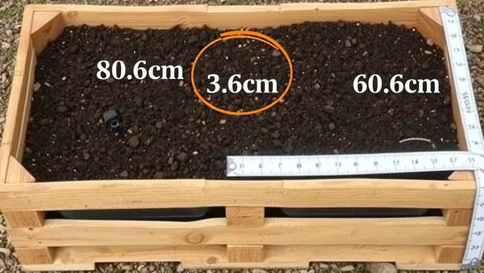 Hur mycket jord behövs i en pallkrage 80 x 60