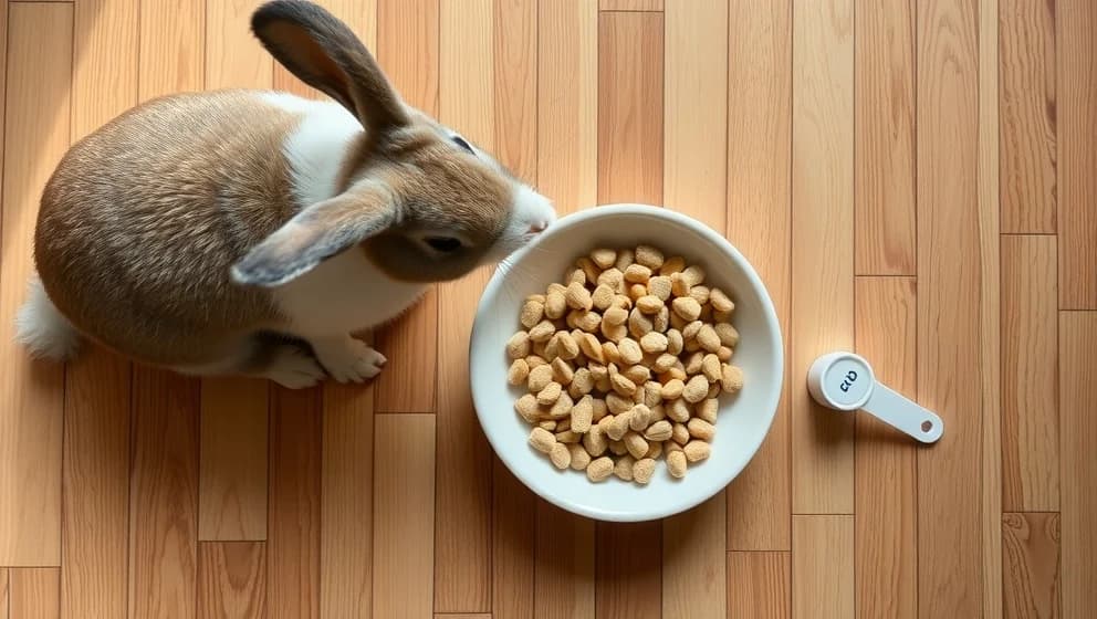 Hur mycket pellets ska en kanin äta dagligen