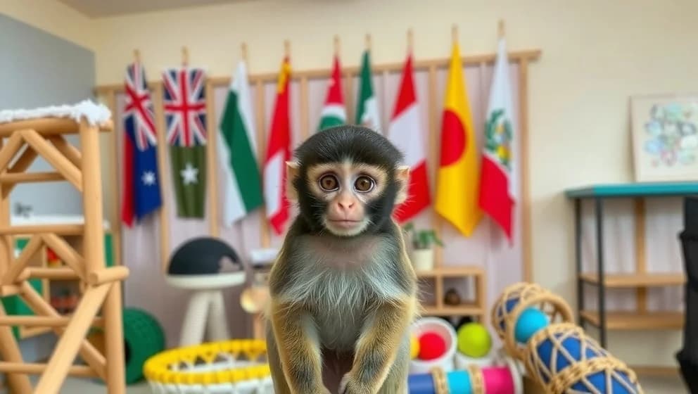 Vilka länder får man ha apa som husdjur